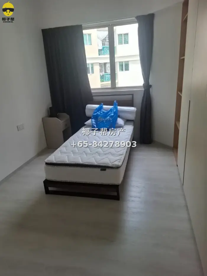 【出租】四美美景园公寓双床普通房 近樟宜上段地铁 租金全包