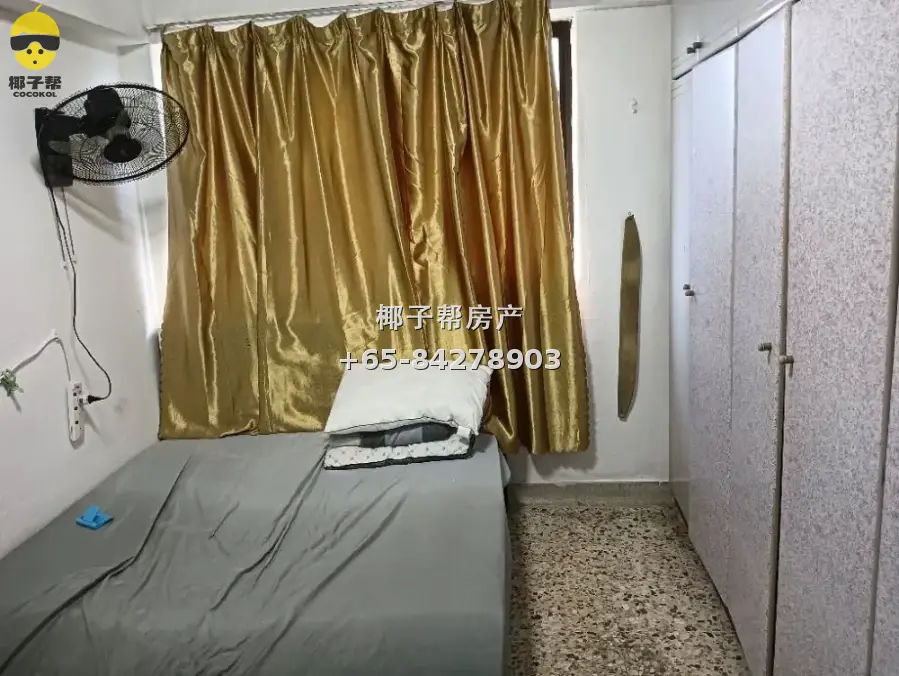 【出租】勿洛北地铁旁组屋普通房 包水电可煮 单人入住